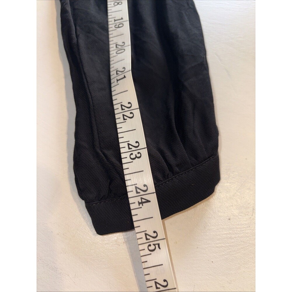 Banana Republic Women's Black Chiffon Dress Size 6 - Picture 6 of 7